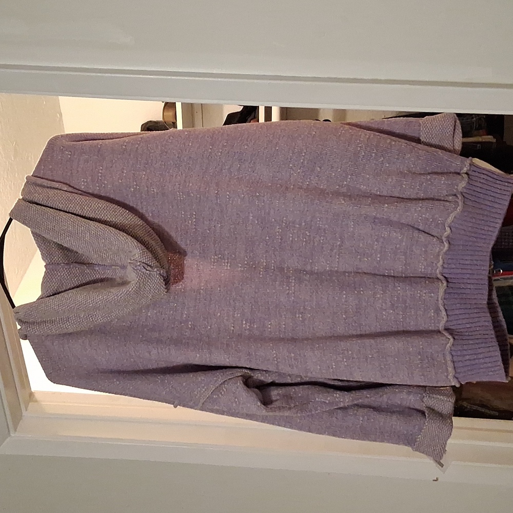 Free PeoplePurple Zip-Up Hoodie with Green Accents - Picture 3 of 6